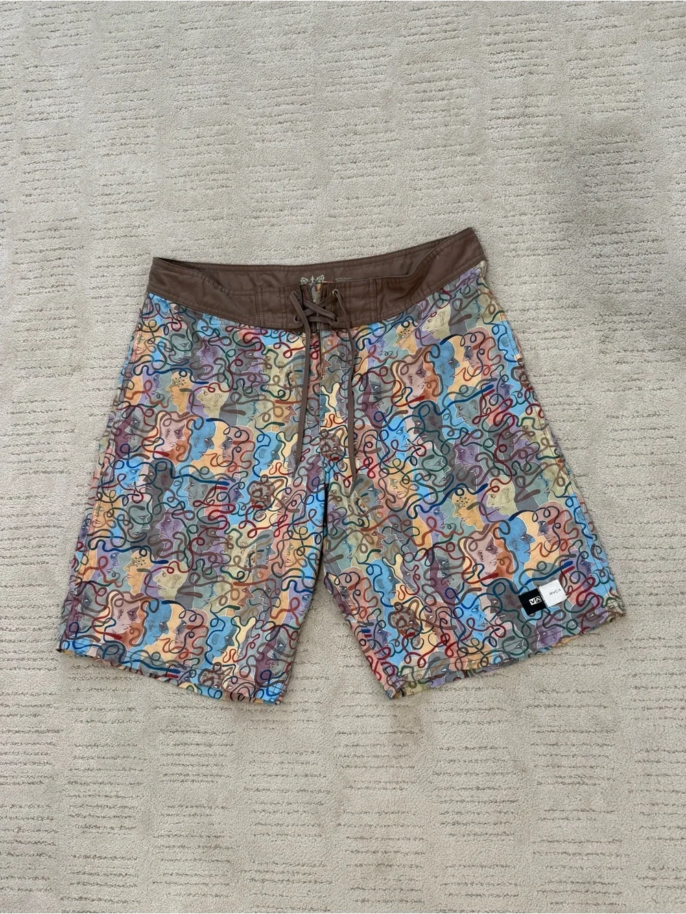 RVCA Multicolor Swim Board Shorts